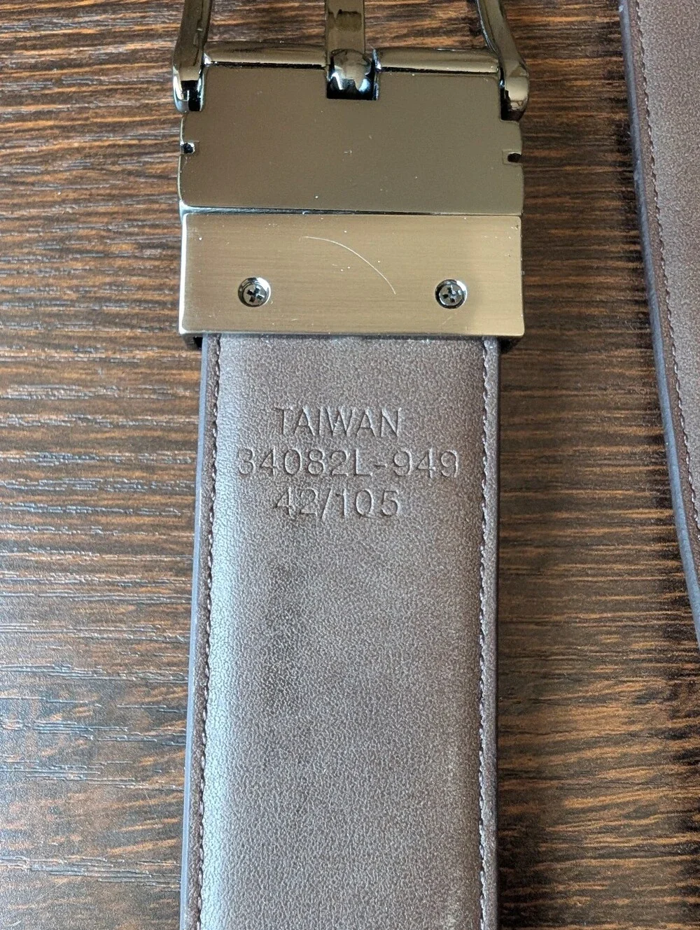 Boconi Reversible Cognac and Brown Leather Dress Belt